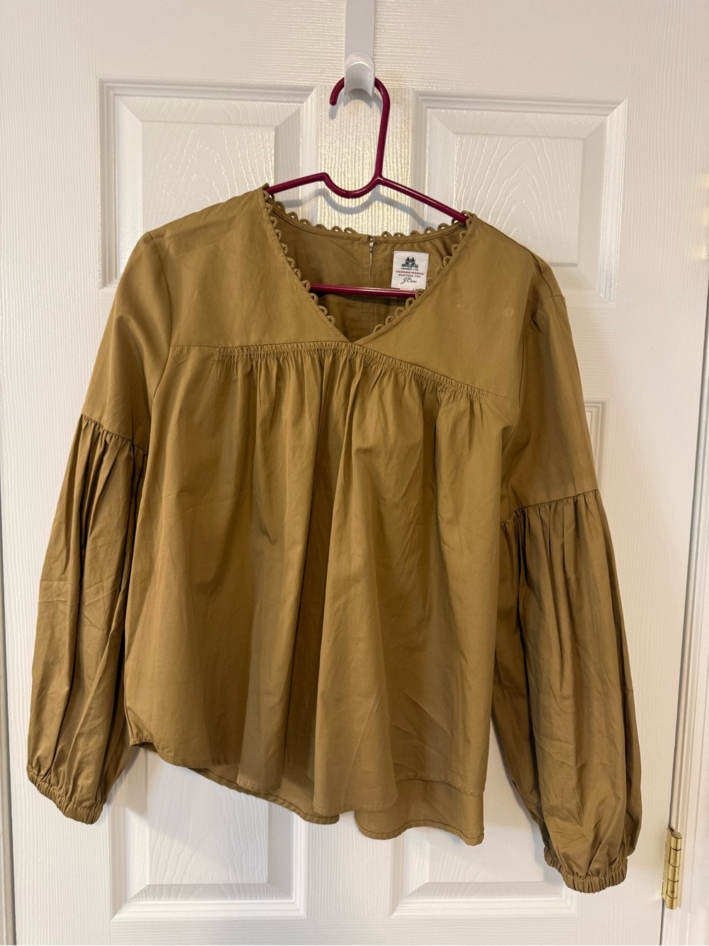 Vintage Thomas Mason Shirting for JCrew boho blouse